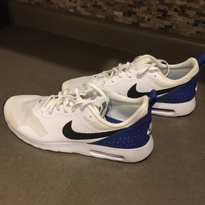 Mens Nike Air Max Tavas White and Blue 12